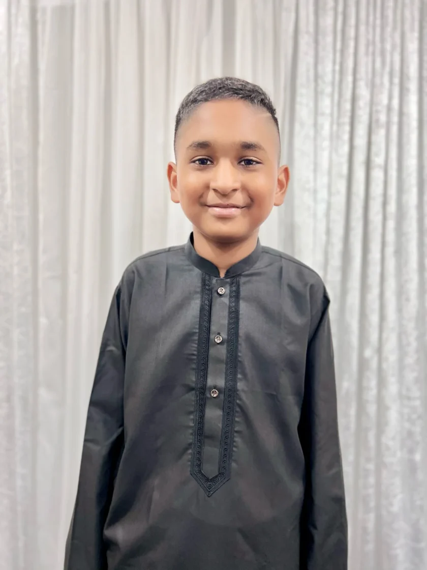 Katoenen Shalwaar Kameez Zwart - Afbeelding 4