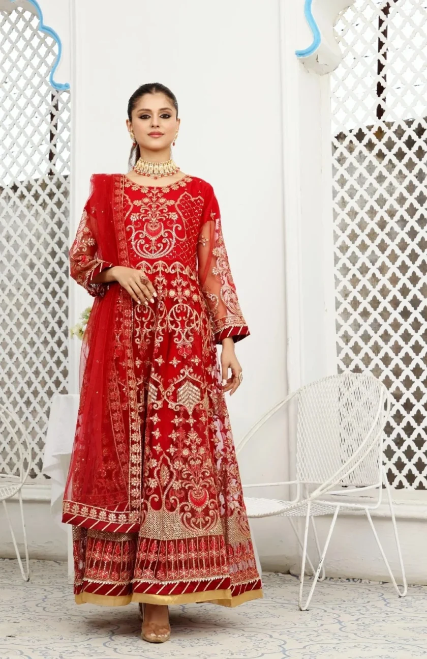 Shaposh Maxi Rood Met Goud - Afbeelding 3