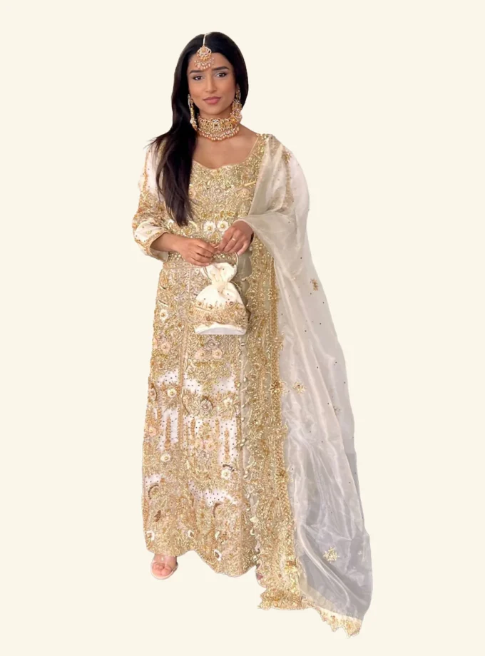 Bridal Maxi Wit Met Goud