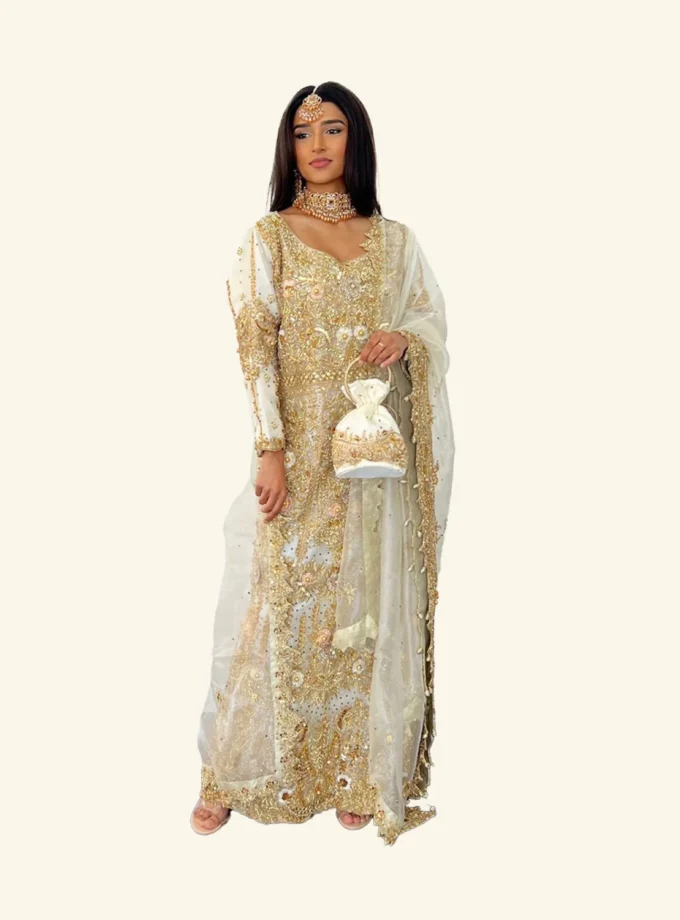 Bridal Maxi Wit Met Goud