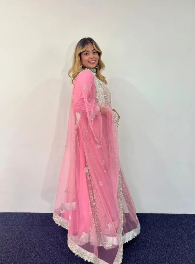 Bridal Maxi Roze Met Zilver