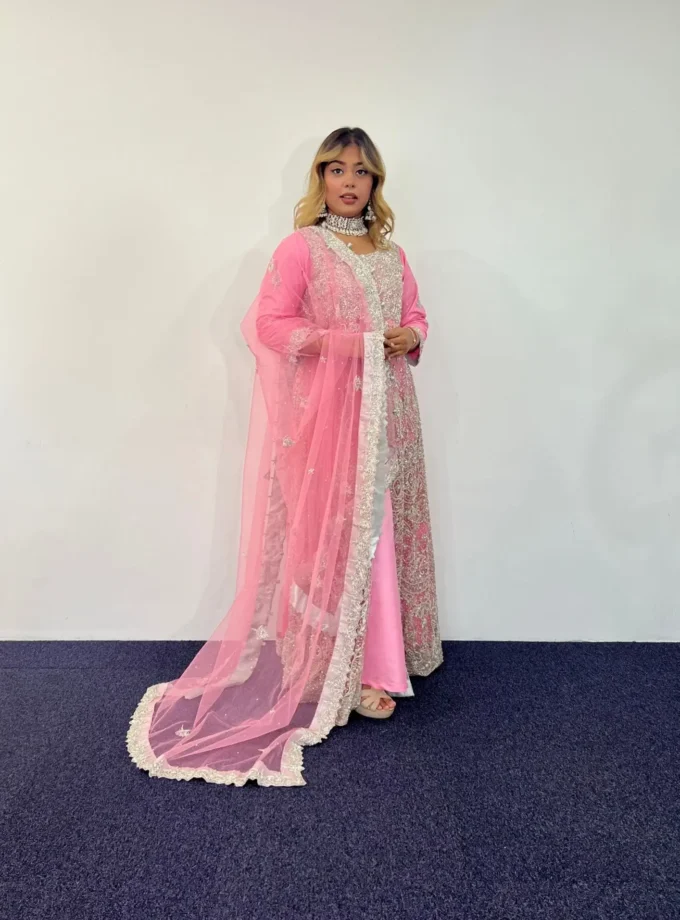 Bridal Maxi Roze Met Zilver