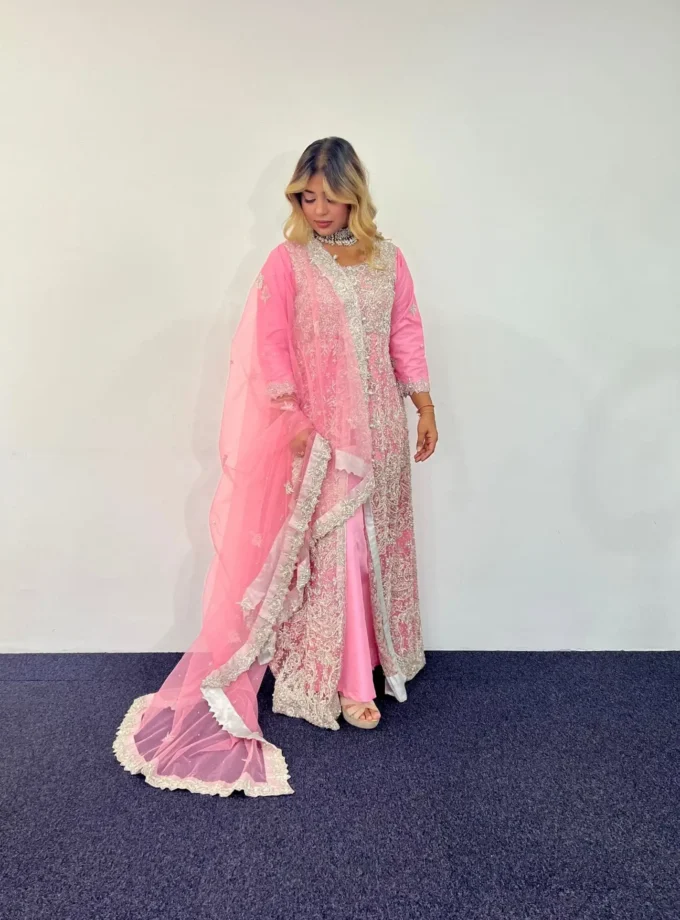 Bridal Maxi Roze Met Zilver