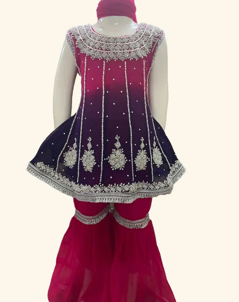 Fuchsia Met Paars Gharara