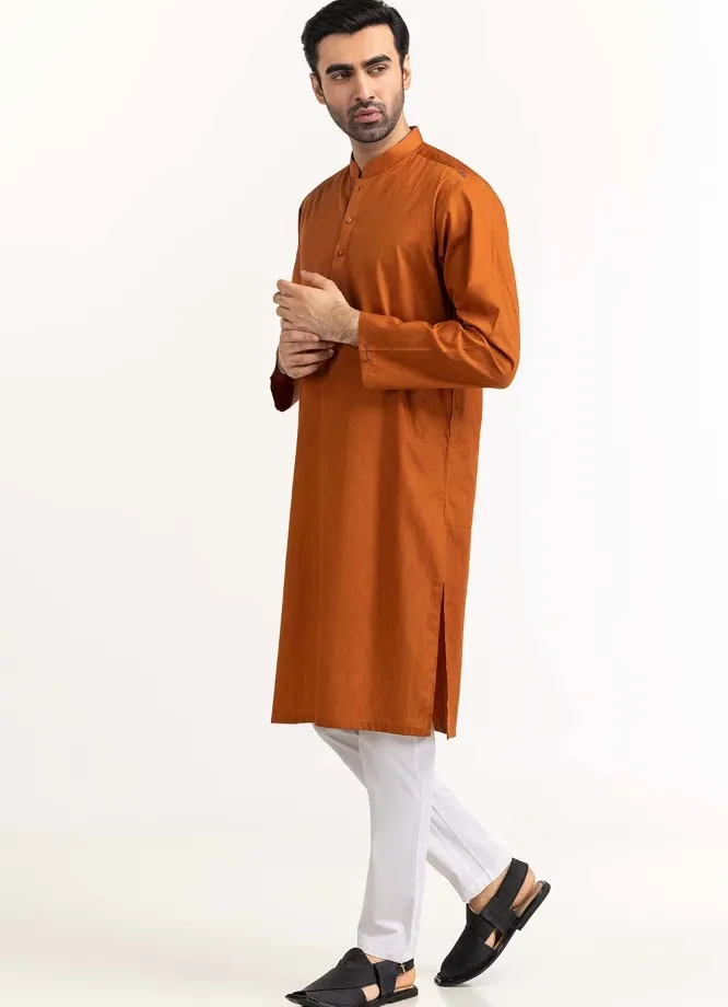 Gul Ahmed kurta styling rust maat S 7246