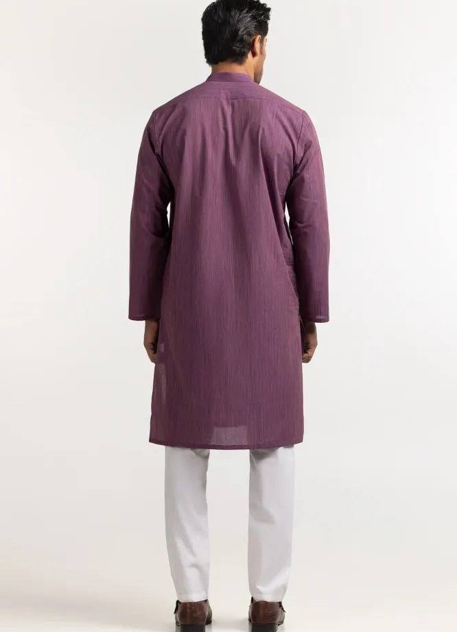 Gul Ahmed kurta basic paars maat S en M 7242