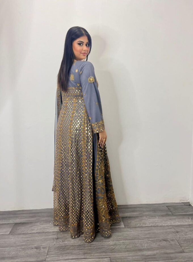 Asim Jofa maxi grijs met goud
