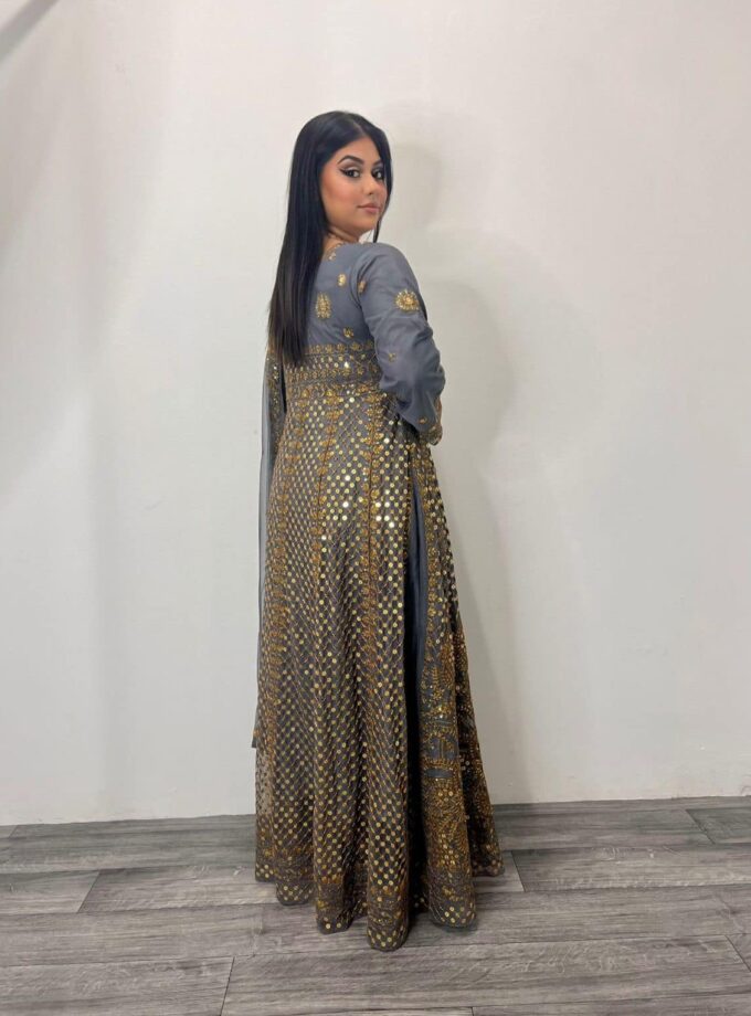 Asim Jofa maxi grijs met goud