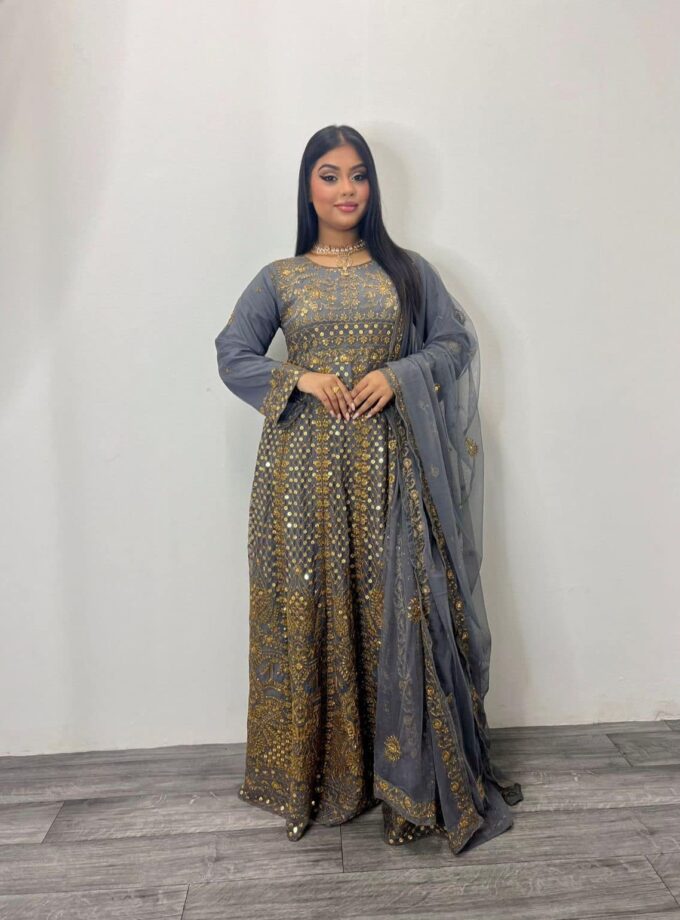 Asim Jofa maxi grijs met goud