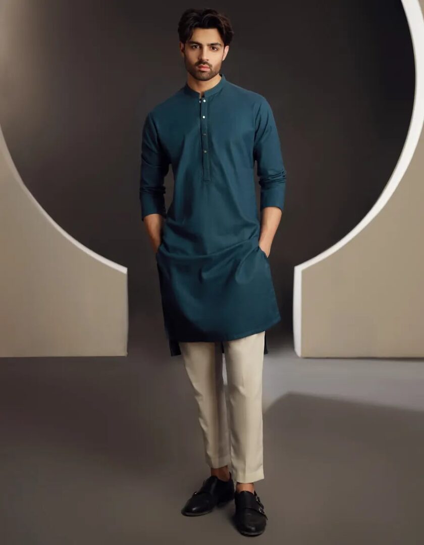 Katoenen trouser/pyjama wit