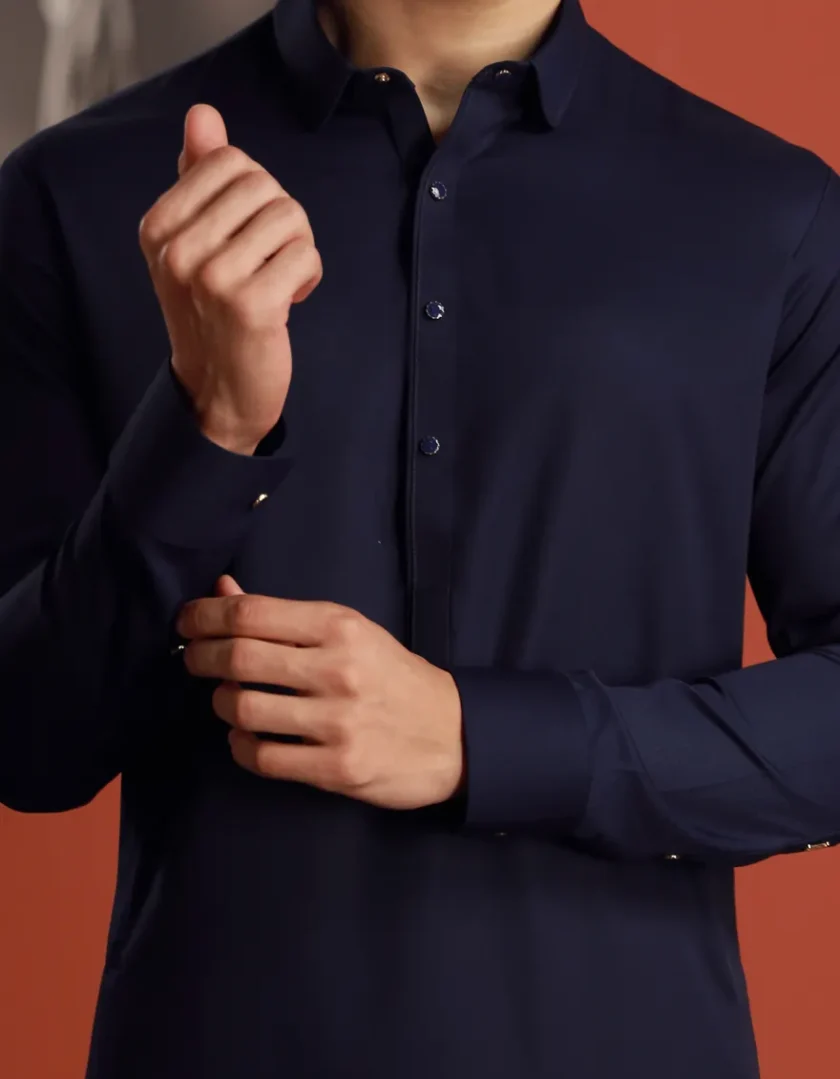 Junaid Jamshed shalwaar kameez maat M en XL artikel 9331 - Afbeelding 4