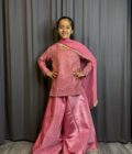 Kathan silk pallazo roze
