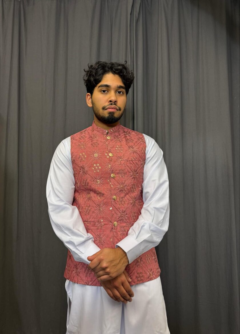 Waistcoat roze artikel 9484