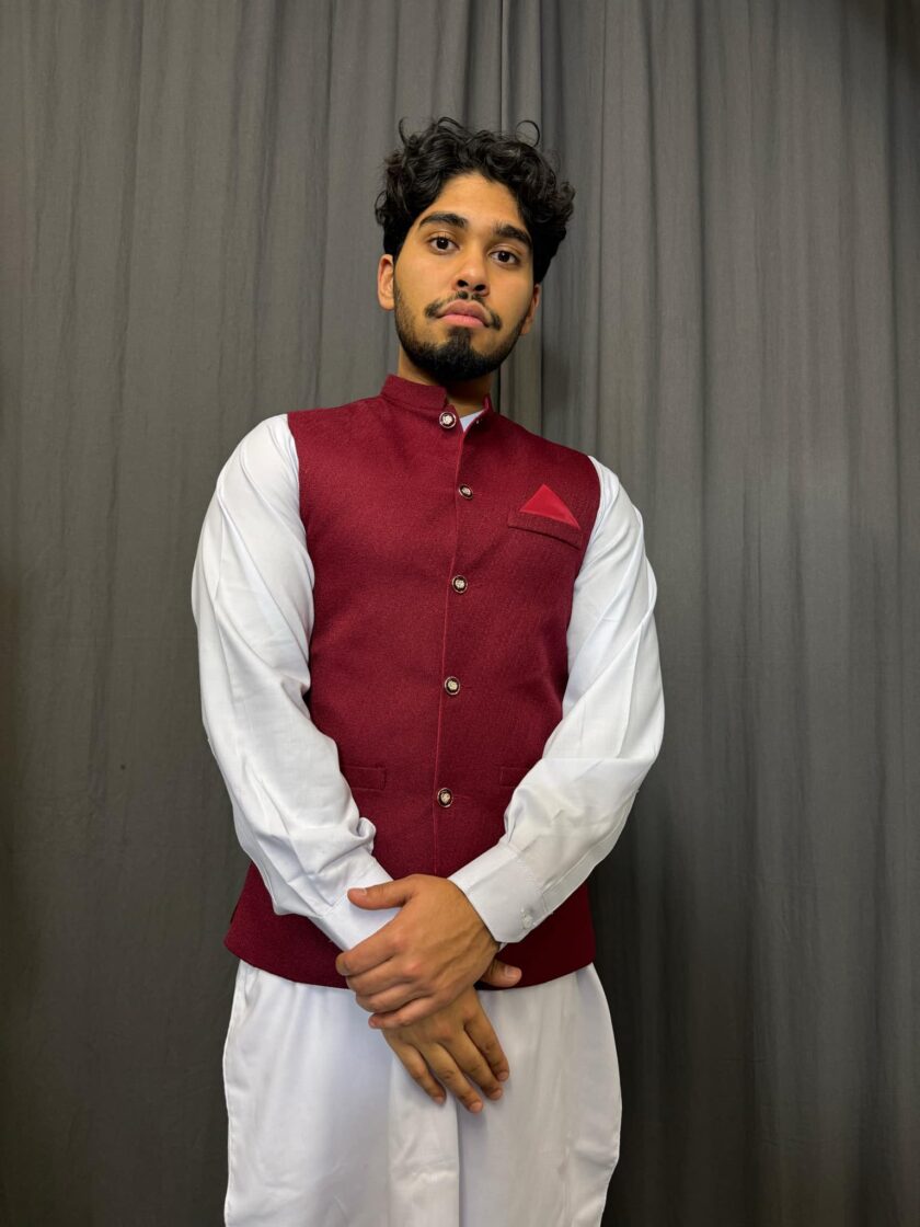 Waistcoat bordeaux artikel 9498