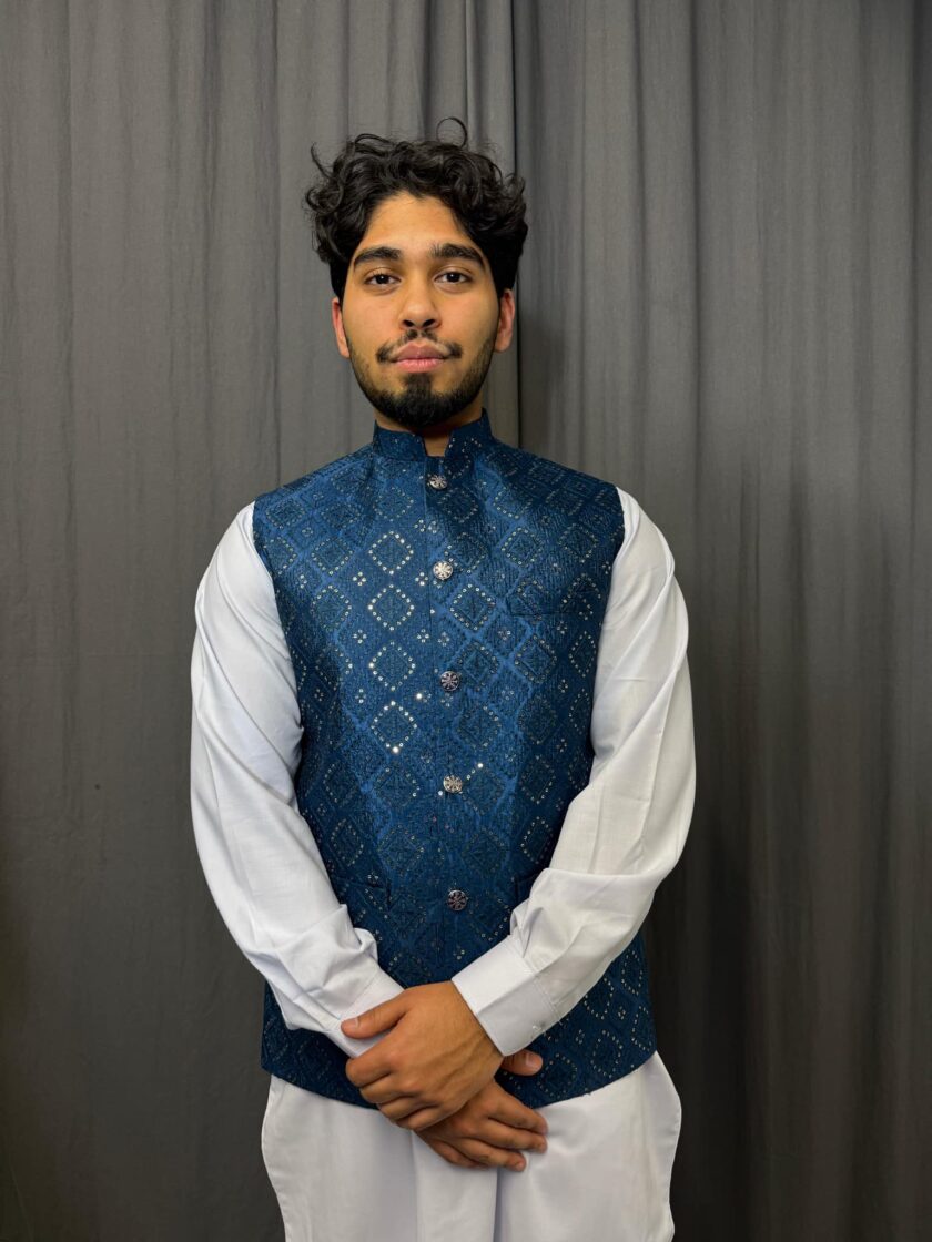 Waistcoat zinkkleur artikel 9505