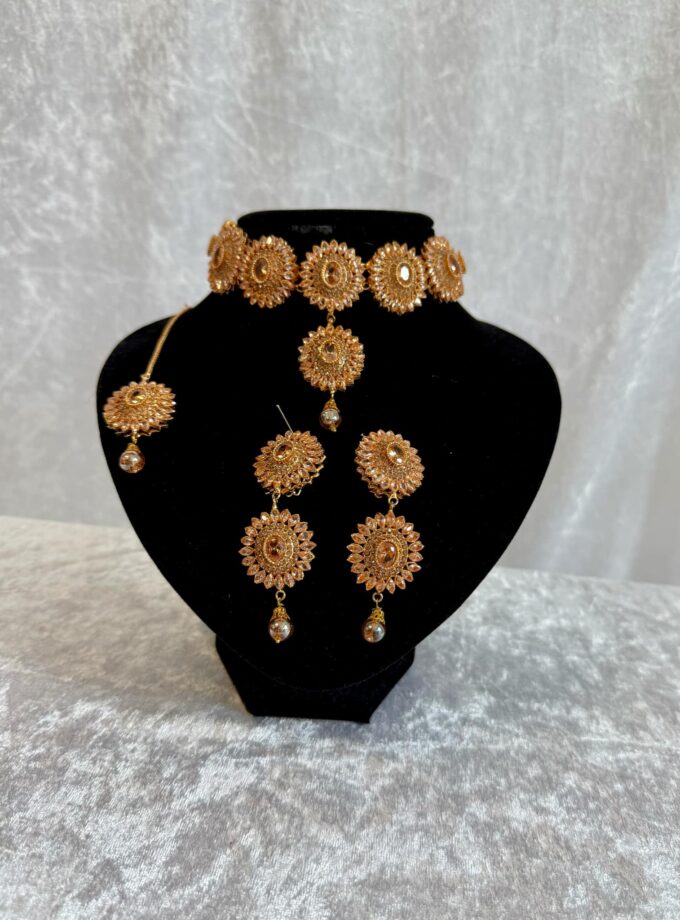 Sieradenset goud op goud 01532