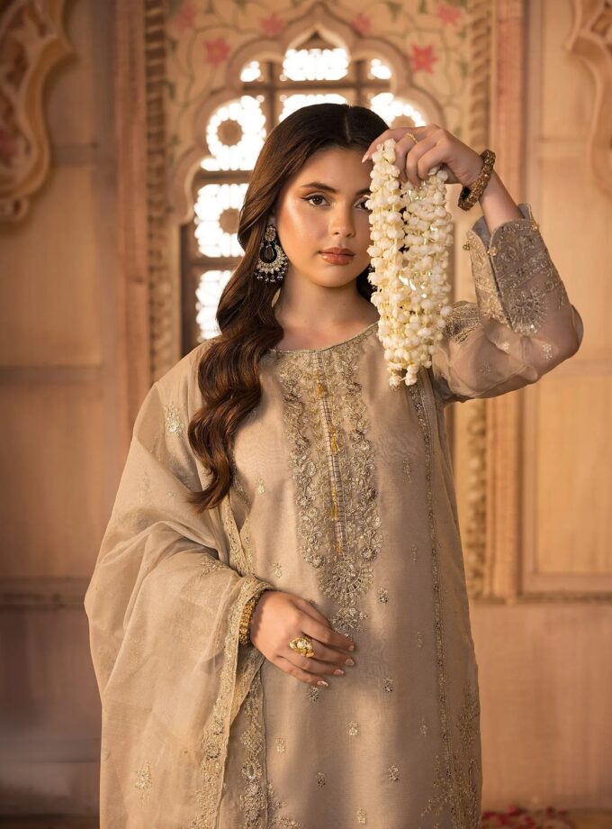 Shaposh organza suit skincolour - Large