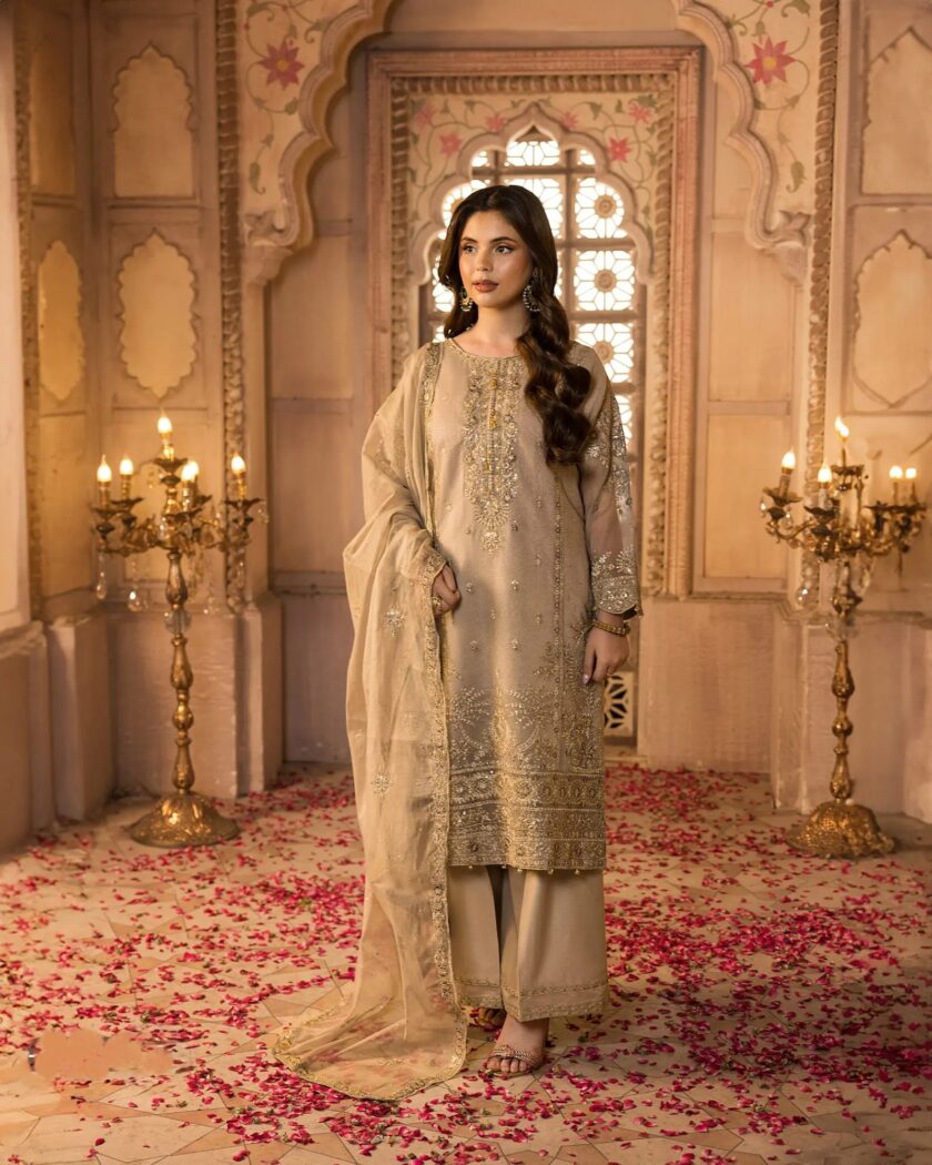 Shaposh organza suit skincolour - Afbeelding 4