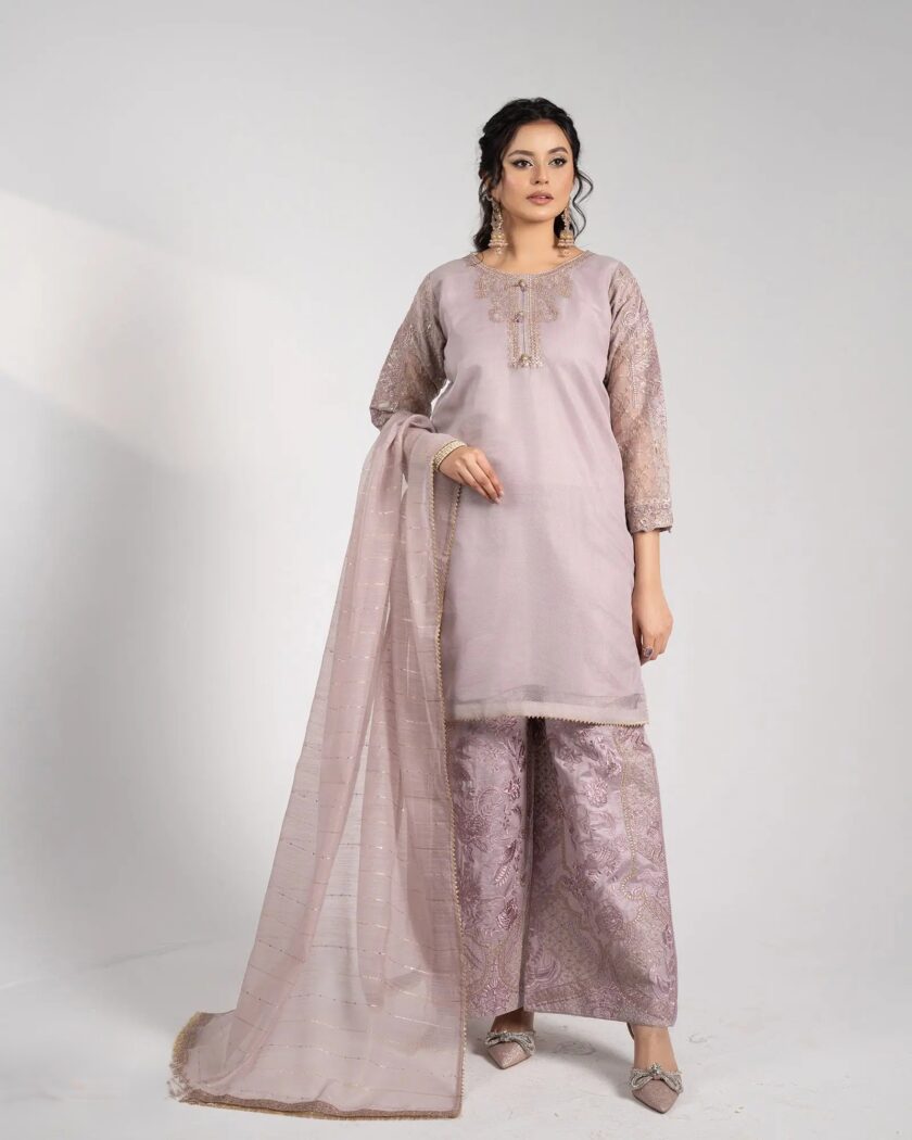 Shaposh organza suit lila - Afbeelding 2