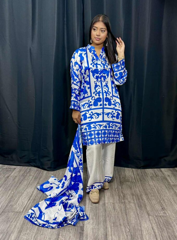 Driedelige silk suit 0043