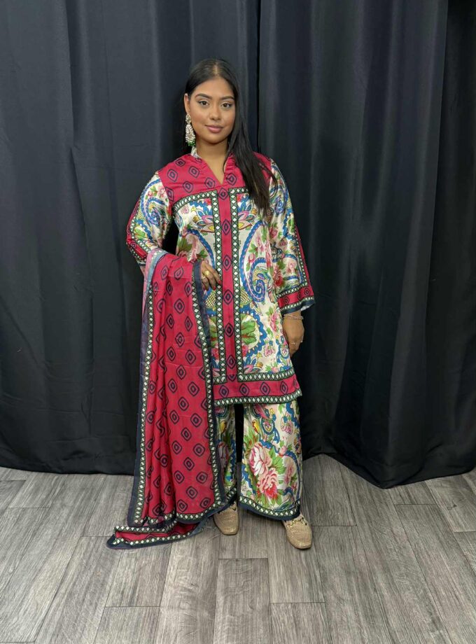 Driedelige silk suit 0042