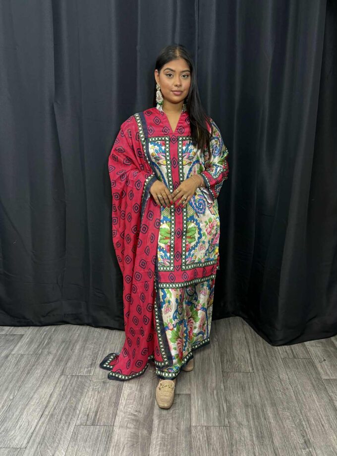 Driedelige silk suit 0042
