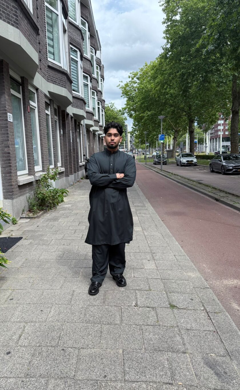 Shalwaar kameez wash and wear donkergroen - Afbeelding 2