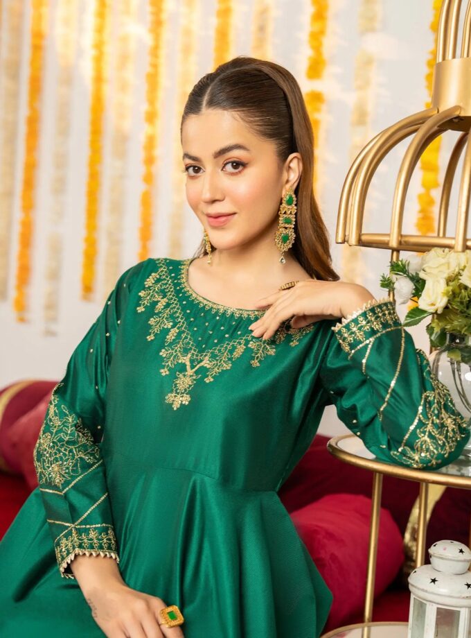Shaposh katoenen suit jurkmodel zonder dupatta