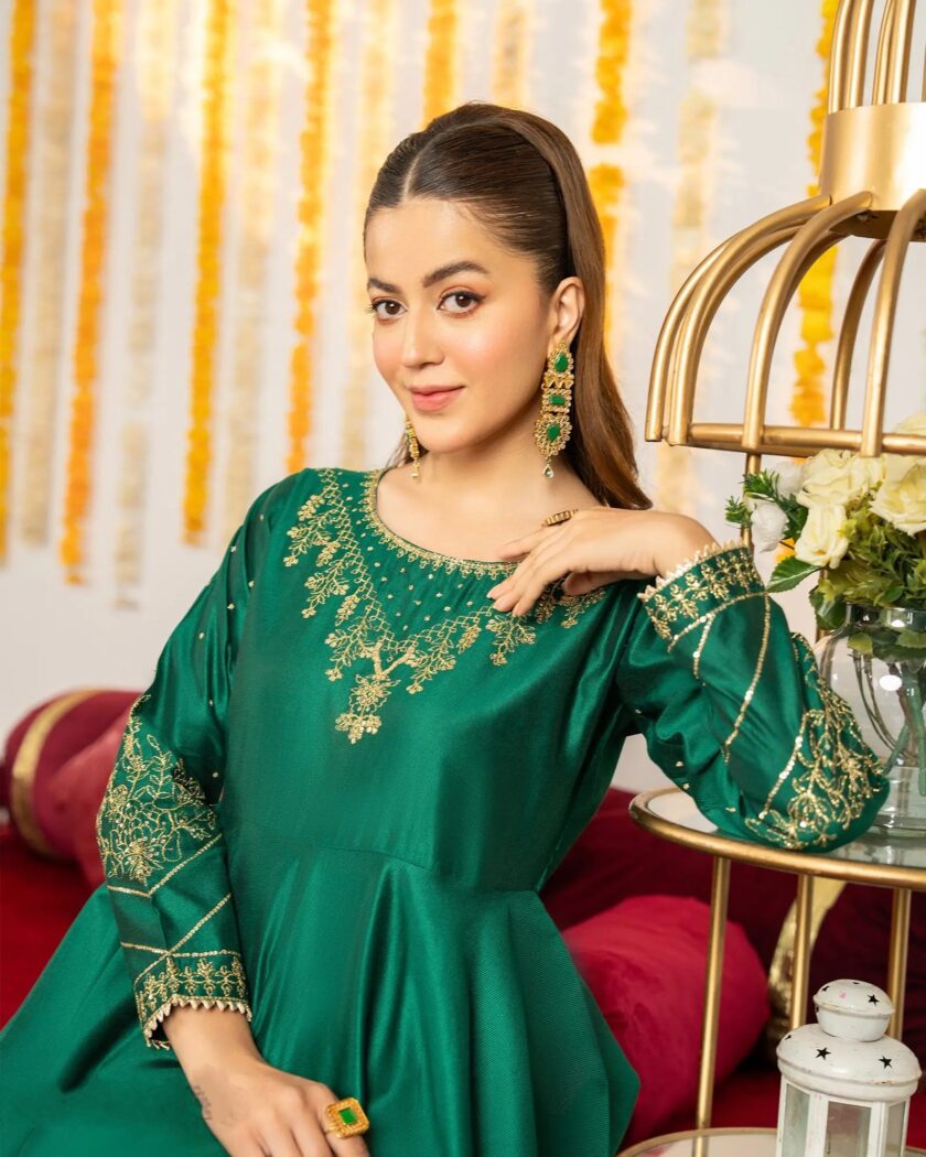 Shaposh katoenen suit jurkmodel zonder dupatta