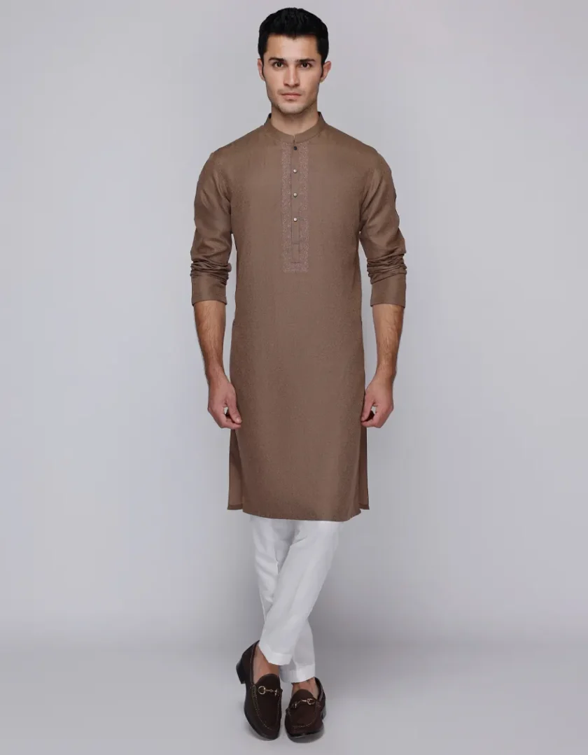 Junaid Jamshed katoenen kurta 11232 - Afbeelding 3