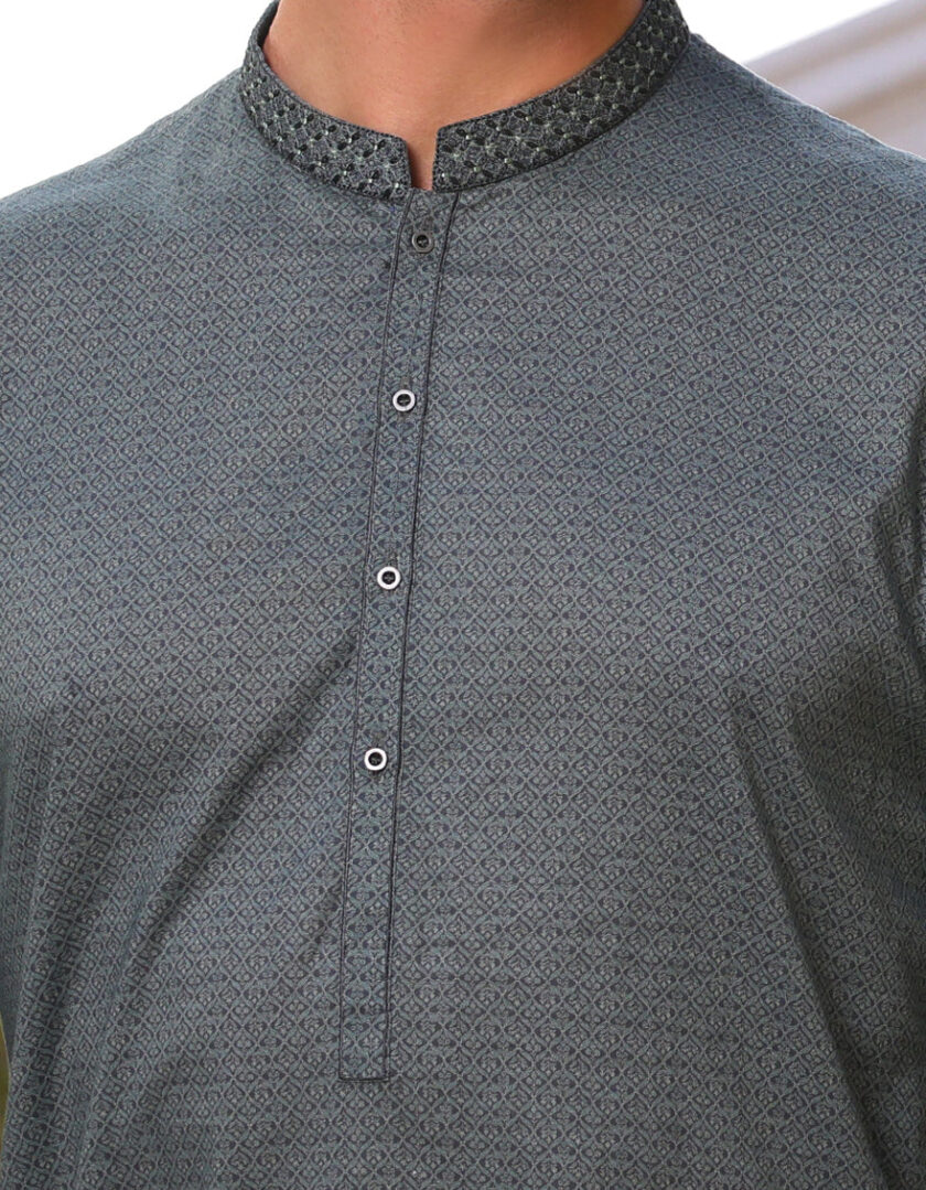 Junaid Jamshed katoenen kurta 0164 - Afbeelding 5