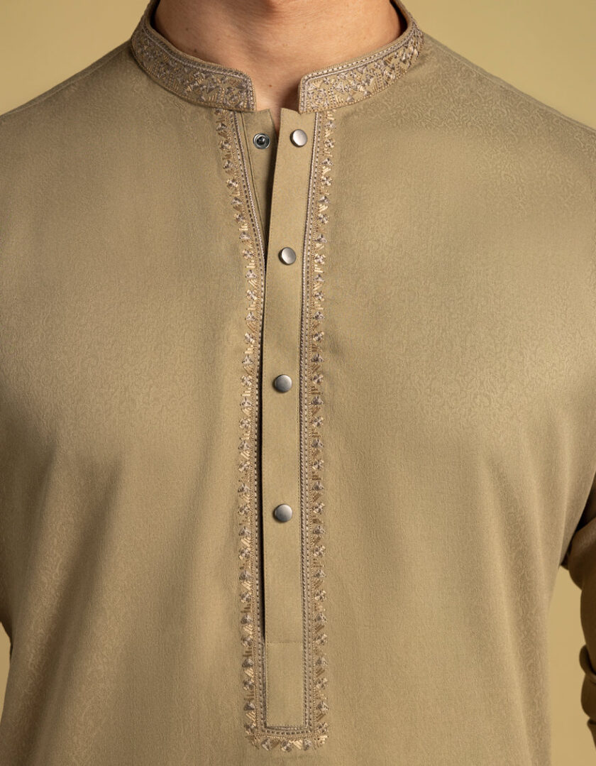 Junaid Jamshed katoenen kurta 11205 - Afbeelding 4