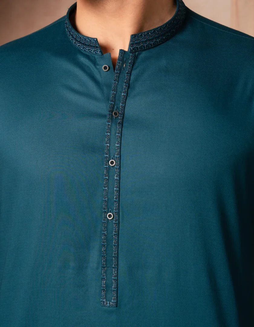 Junaid Jamshed katoenen kurta 0161 - Afbeelding 3