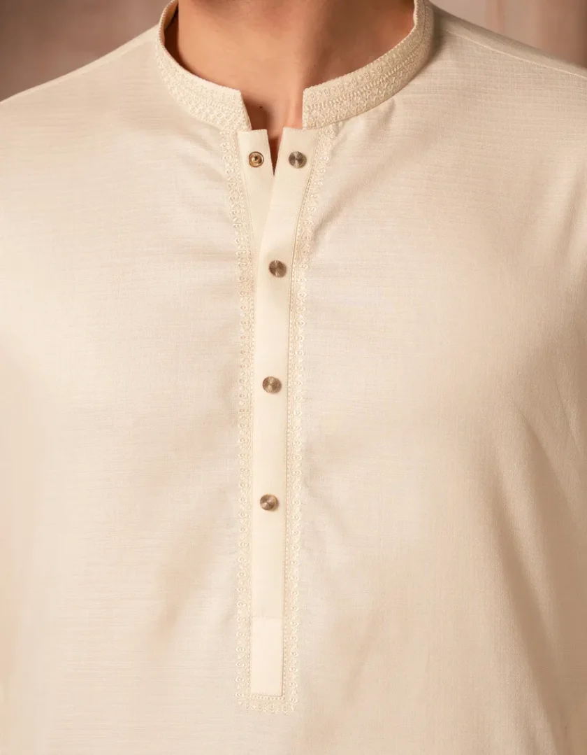 Junaid Jamshed katoenen kurta 11213 - Afbeelding 4
