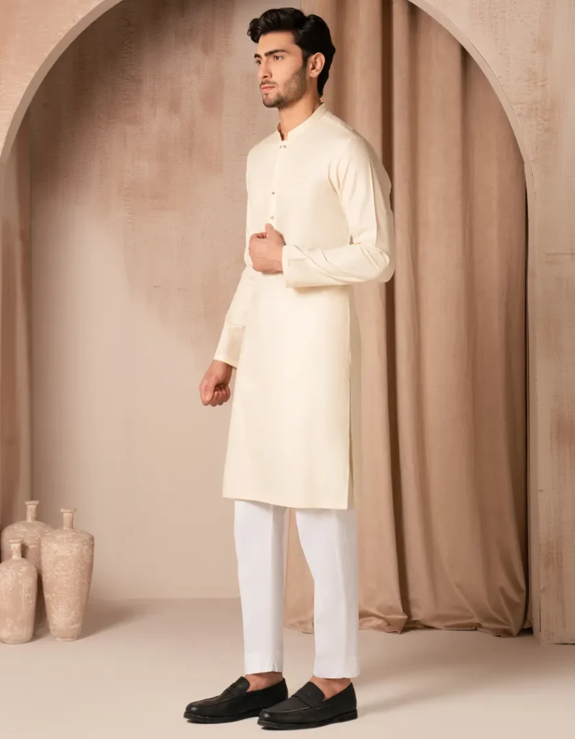 Junaid Jamshed katoenen kurta 11213 - Afbeelding 3