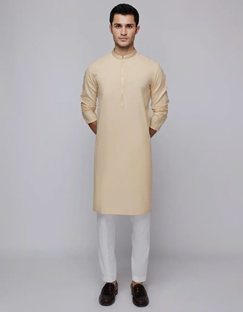 Junaid Jamshed katoenen kurta 11227 - Afbeelding 2
