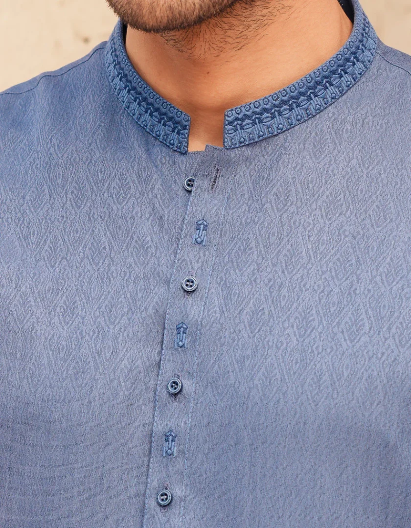 Junaid Jamshed katoenen kurta 0162 - Afbeelding 2