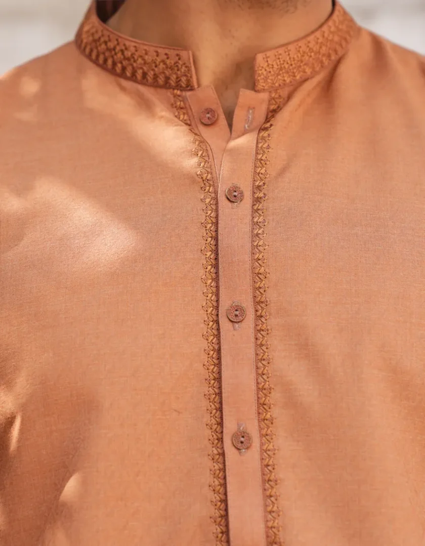 Junaid Jamshed katoenen kurta 0163 - Afbeelding 2