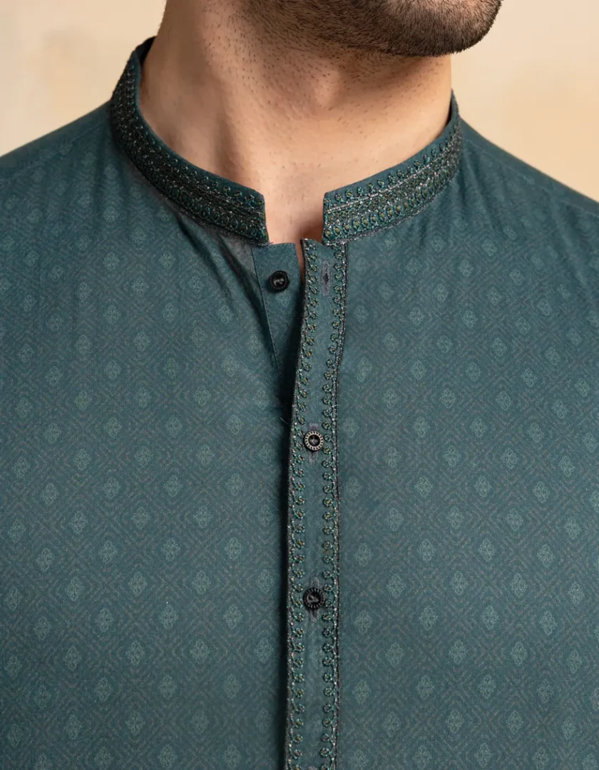 Junaid Jamshed katoenen kurta 11253 - Afbeelding 5