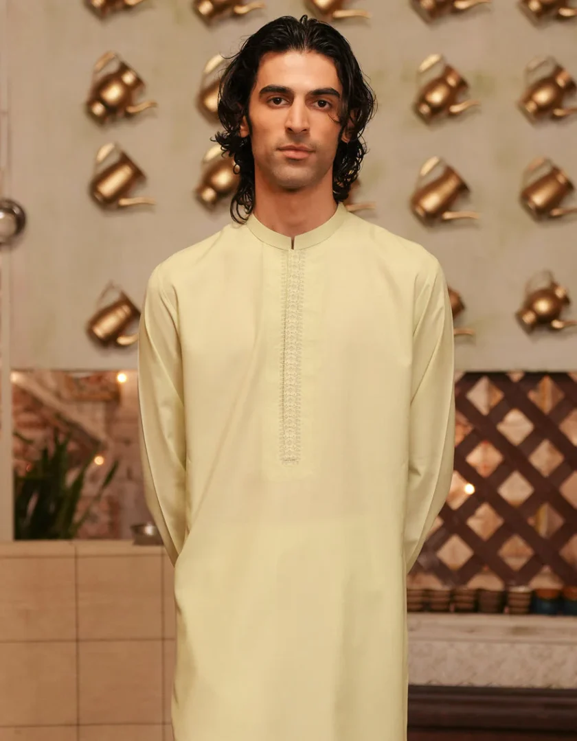 Junaid Jamshed katoenen kurta 11272 - Afbeelding 3