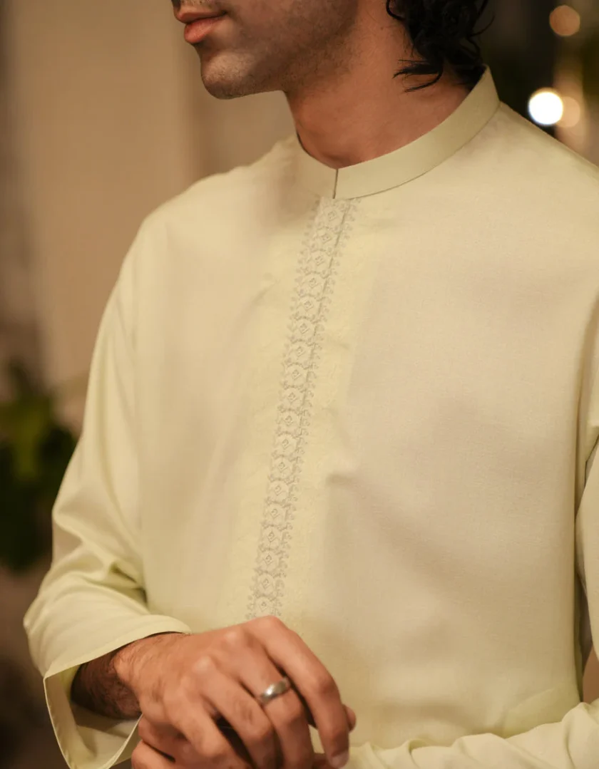 Junaid Jamshed katoenen kurta 11272 - Afbeelding 4