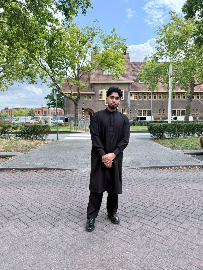 Shalwaar kameez wash and wear zwart - Afbeelding 3