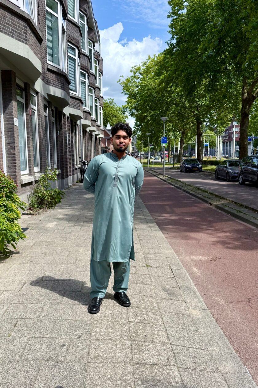 Shalwaar kameez wash and wear groen