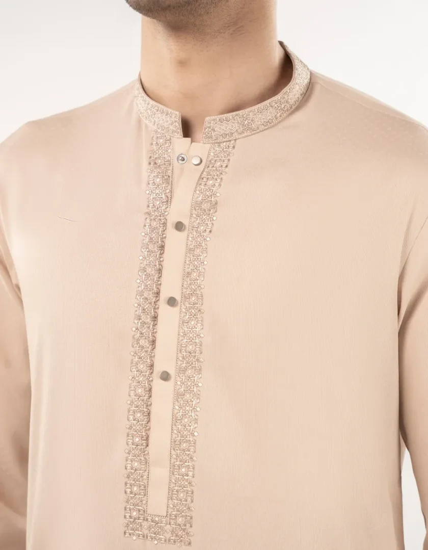 Junaid Jamshed katoenen kurta 11299 - Afbeelding 3