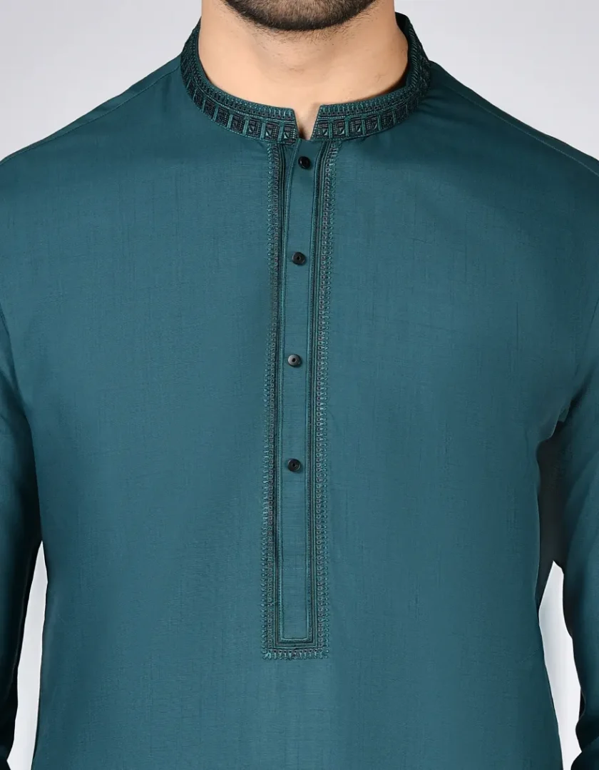 Junaid Jamshed katoenen kurta 11249 - Afbeelding 3