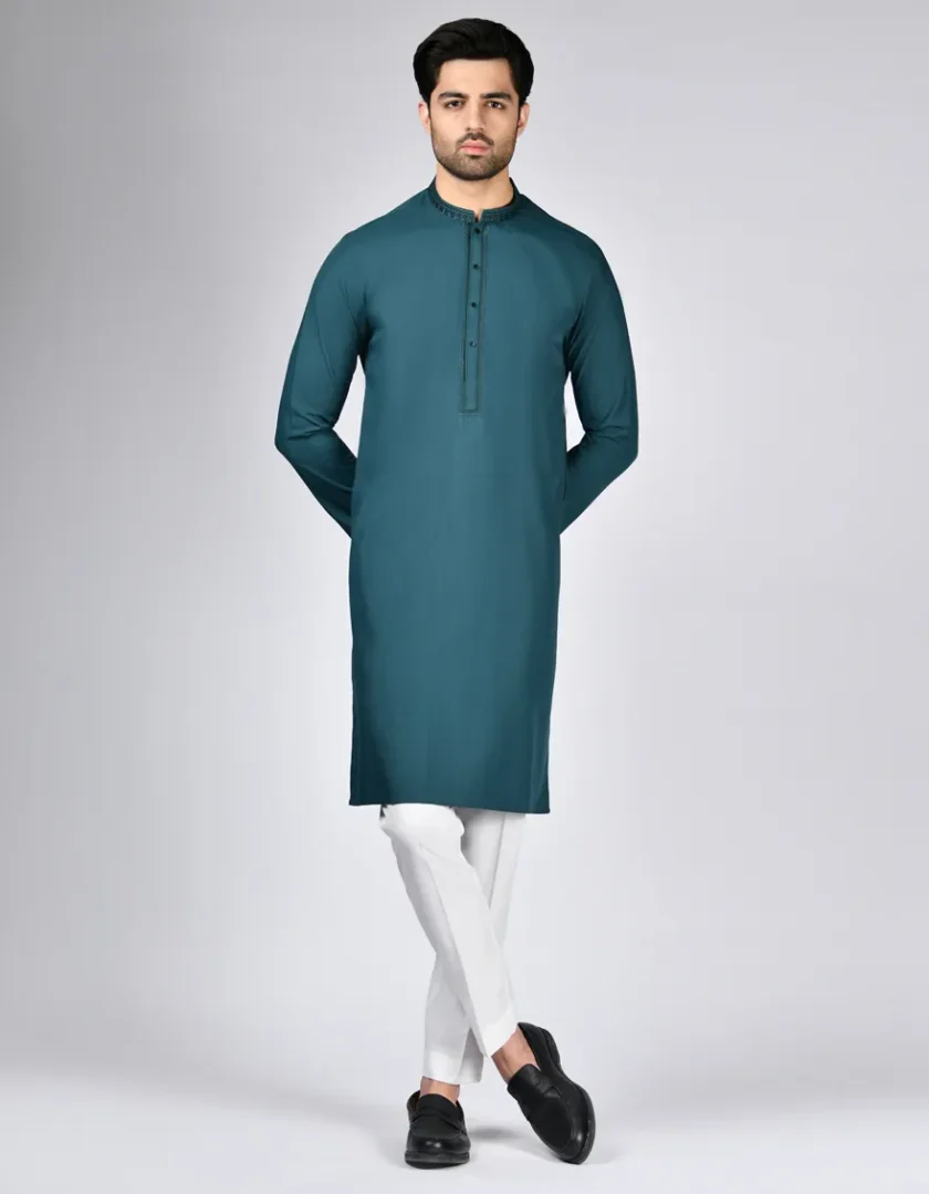 Junaid Jamshed katoenen kurta 11249 - Afbeelding 2