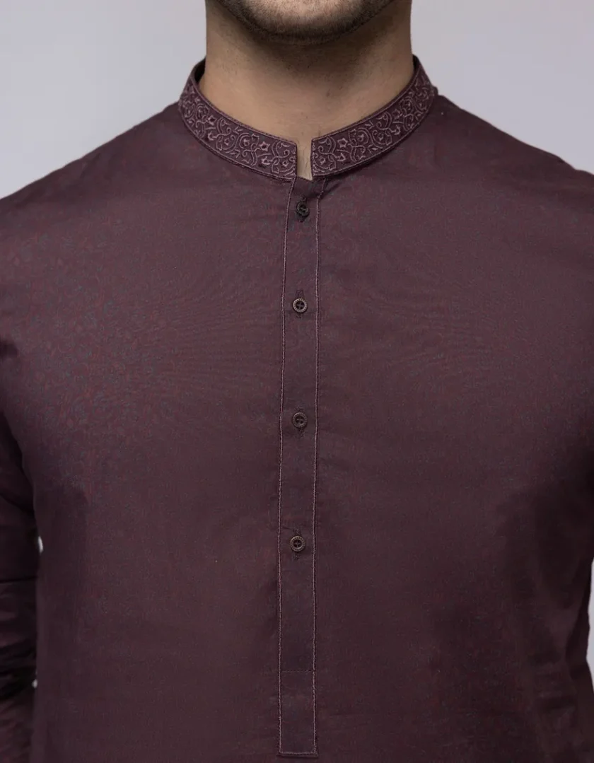 Junaid Jamshed katoenen kurta 11237 - Afbeelding 3
