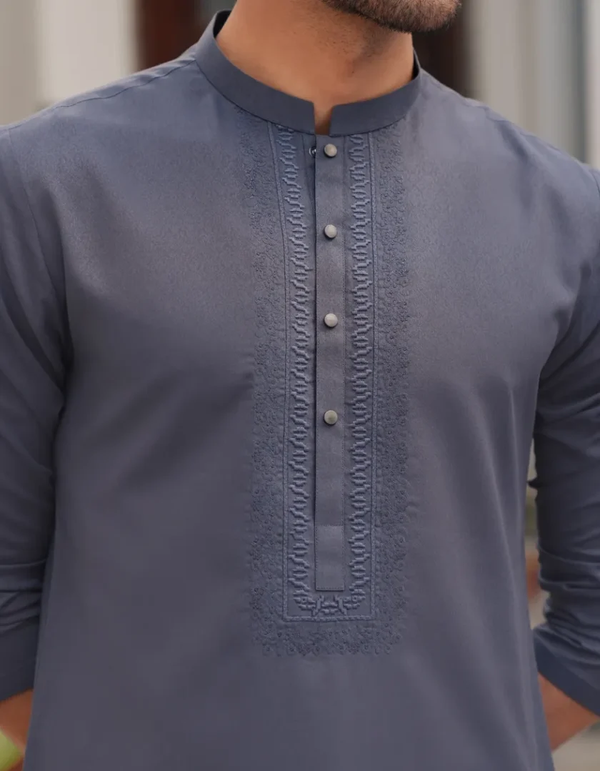 Junaid Jamshed katoenen kurta 11259 - Afbeelding 2