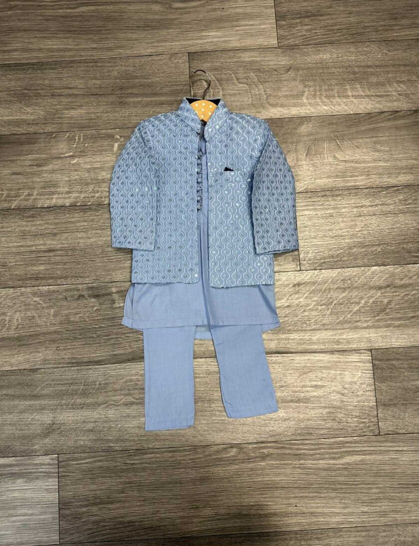 Katoenen shalwaar kameez met coat artikelnummer 11865 maat 86/92 98/104 maat 116