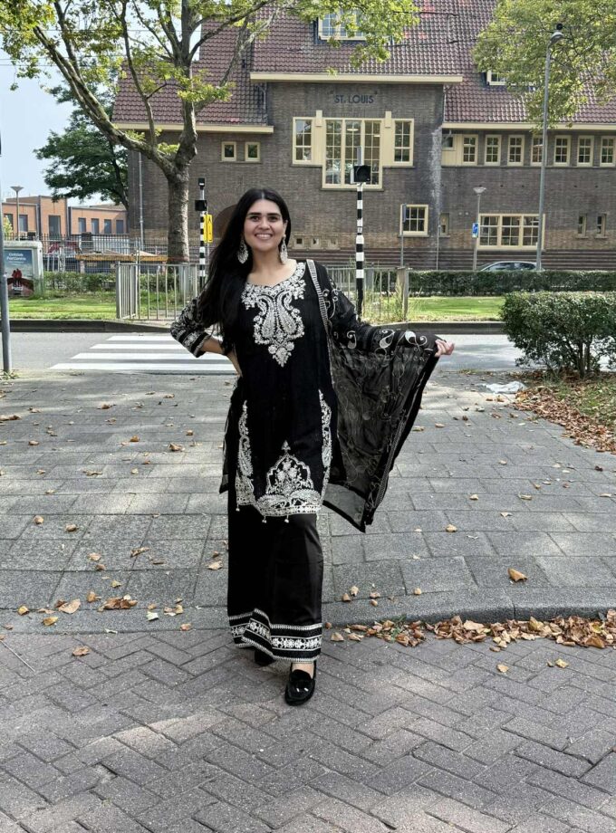 3 piece chiffon suit 02322